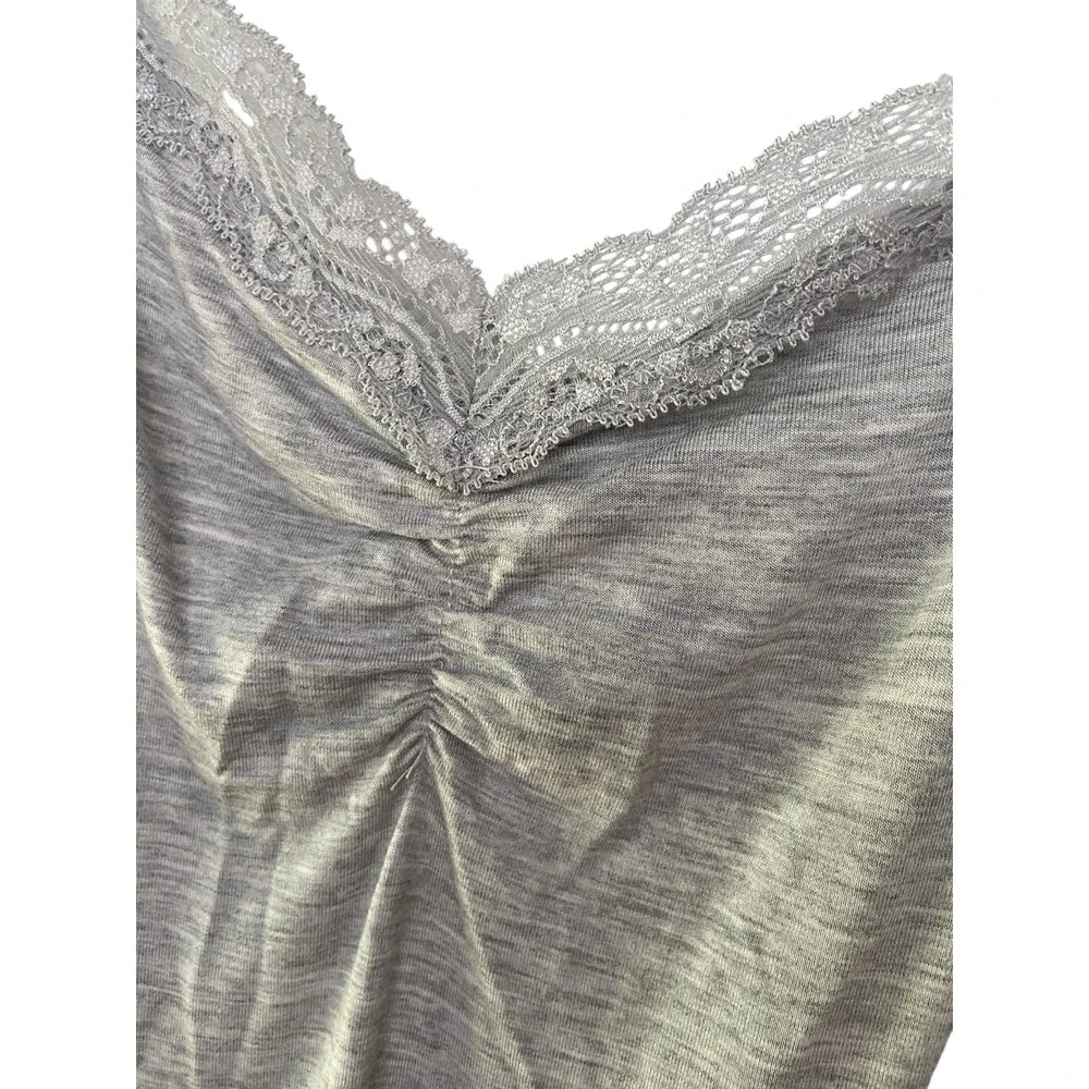 White House Black Market Womens Lace Trim Cami Tank Top Size S Y2K Office Siren